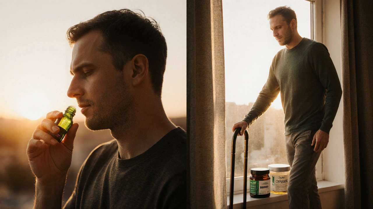 Dva okamžiky dne: CBD ráno a CBG večer – návrat pohyblivosti.