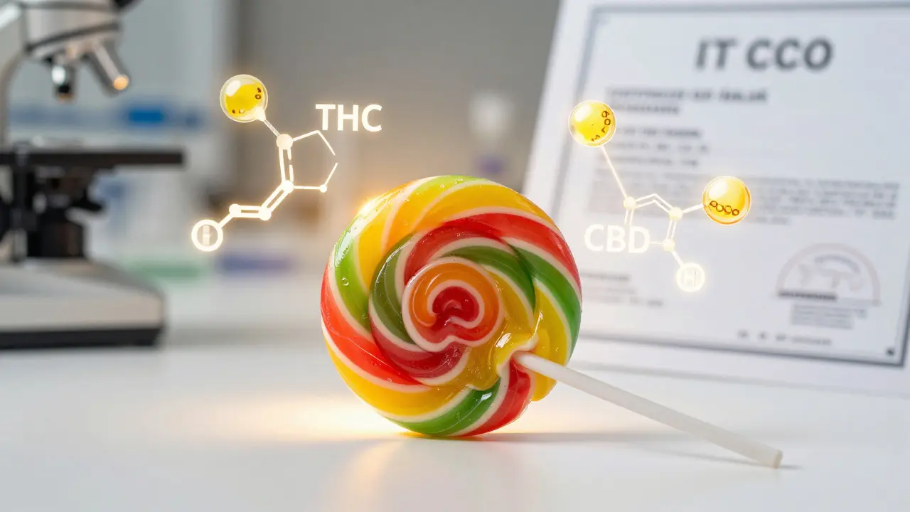 Je lollipop s kanabinoidy sativa nebo indica?