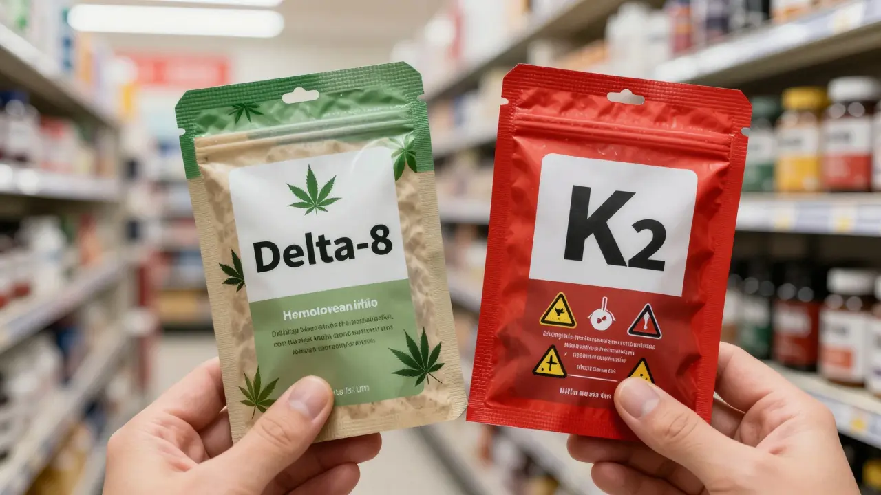 Delta-8 a K2: Proč jsou to dvě naprosto odlišné látky