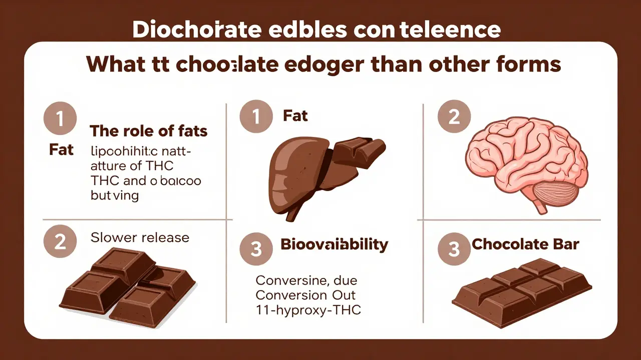 Jsou čokoládové edibles silnější? Pravda o THC v čokoládě