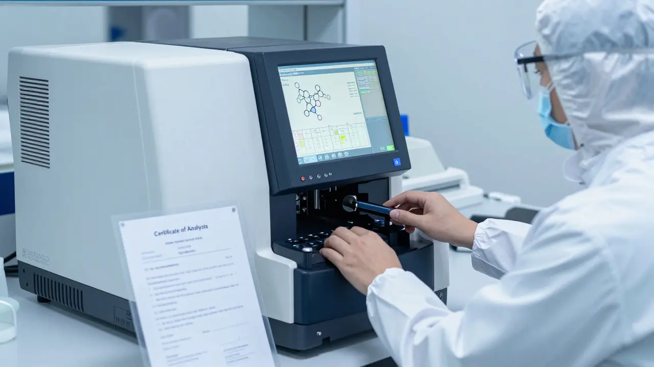 Laboratorní analýza CBD pomocí přístroje GC-MS a certifikátu