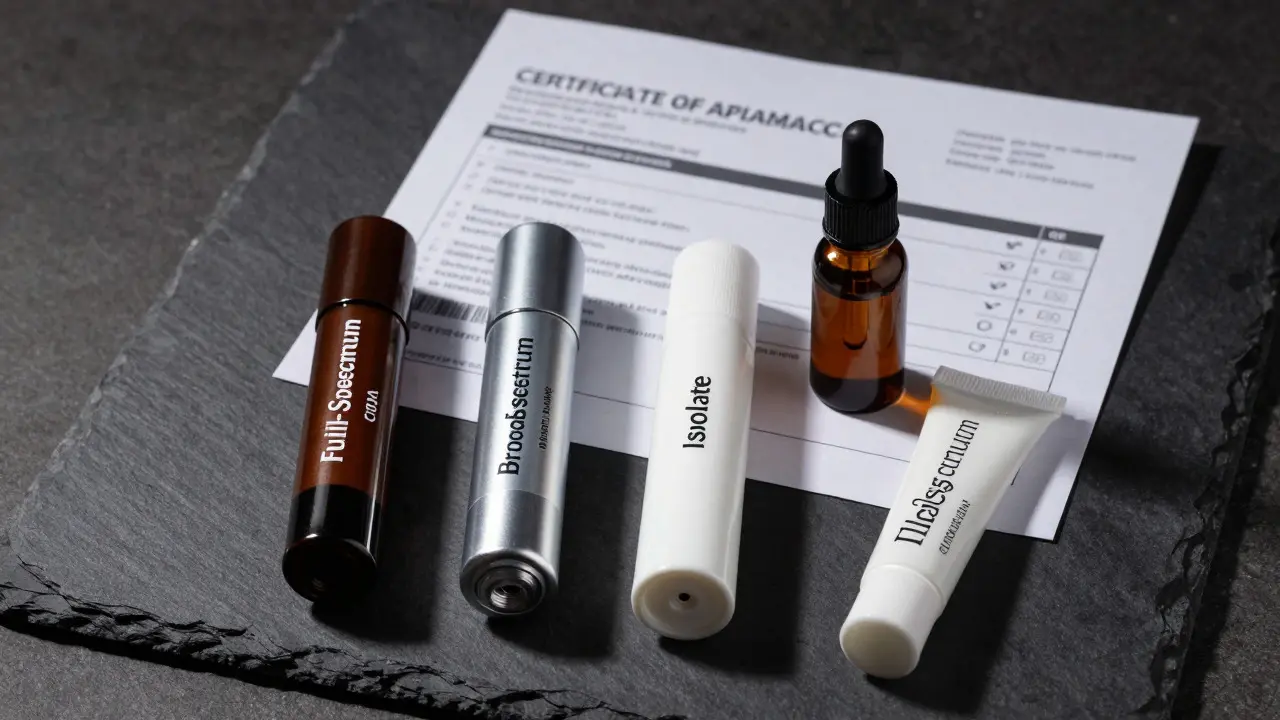 Porovnání typů CBD extraktů s certifikátem analýzy a alternativami