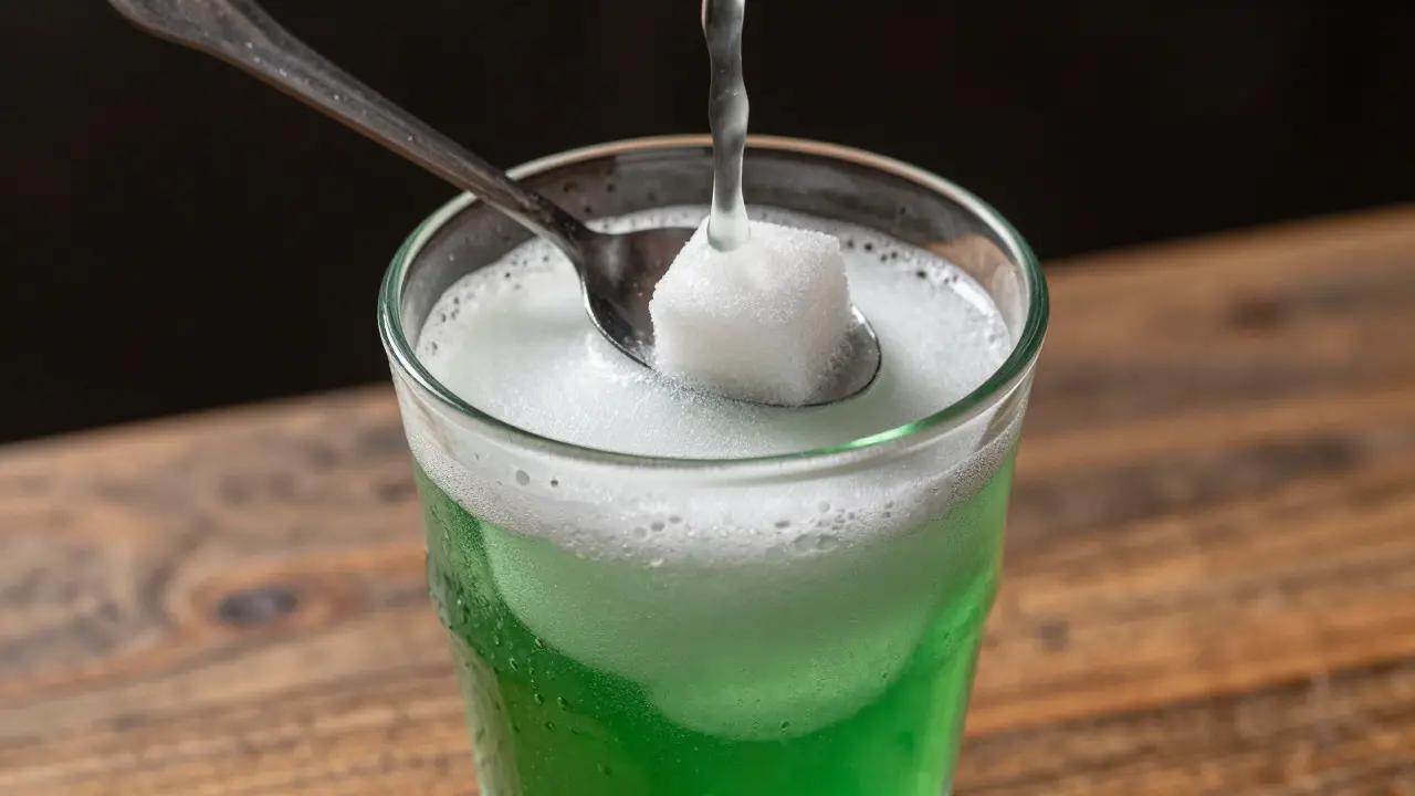 Rituál podávání absintu s efektem louche