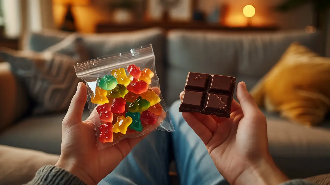 Čokoládové edibles vs. gummies: Jaký je rozdíl v účinku a vstřebávání?